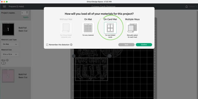 How to Use the Cricut Cutaway Cards and Card Mat 2 x 2 - Aubree Originals