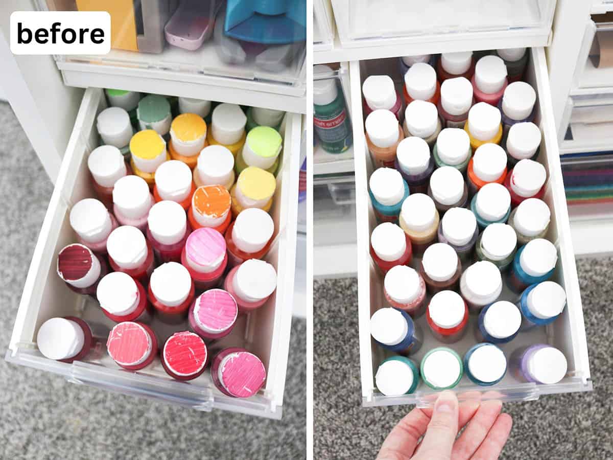 Easy DIY Labels for Craft Paint With Smart Paper Sticker Cardstock - Aubree  Originals