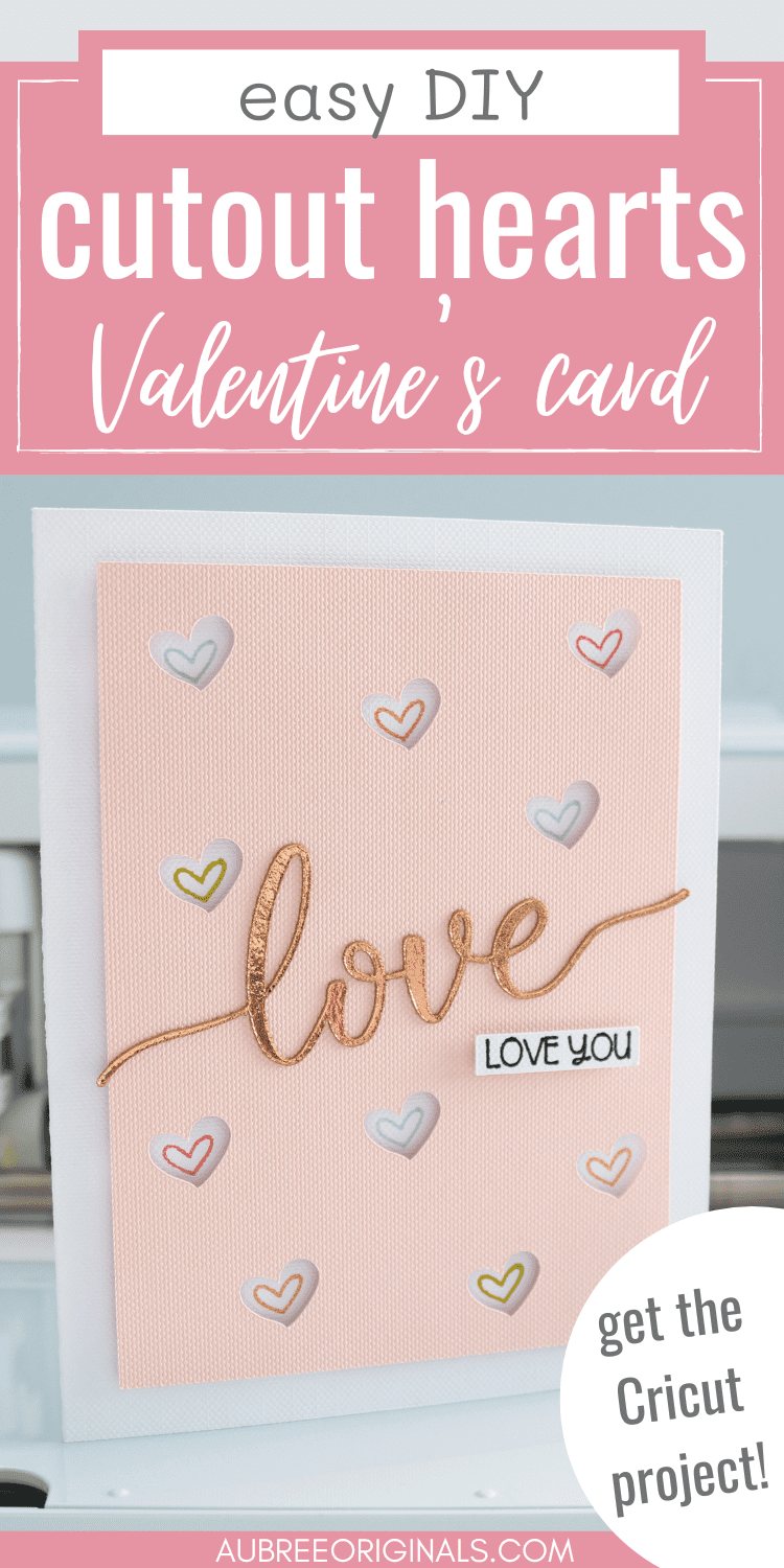 diy valentine's card with Cricut