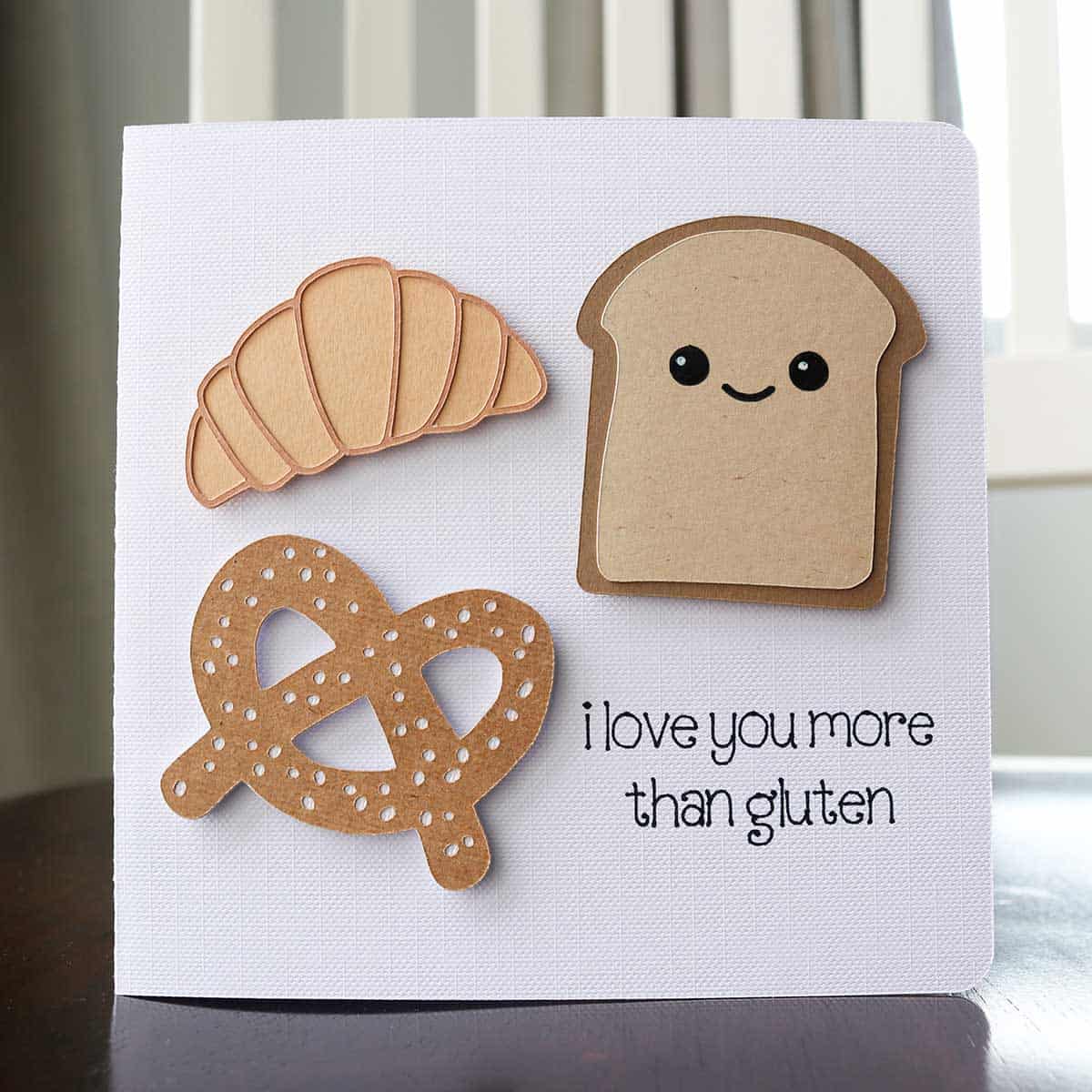 DIY gluten Valentine's card