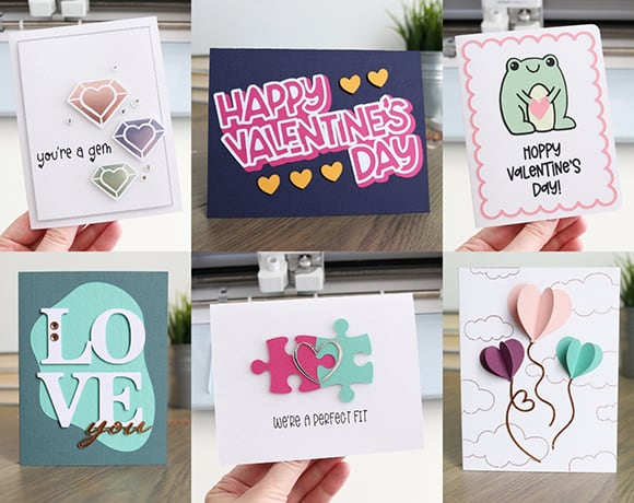 Cricut valentines card ideas