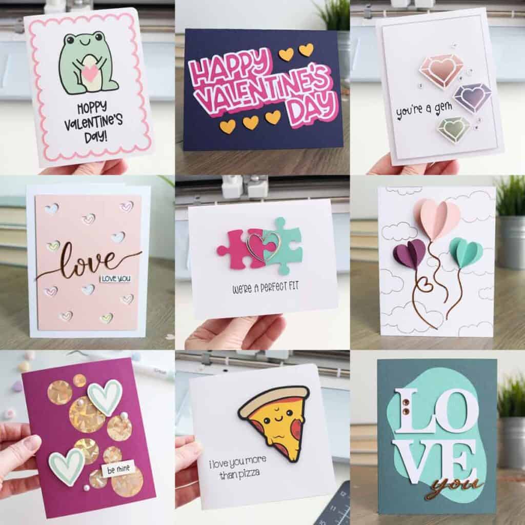 Cricut Valentine's cards to DIY