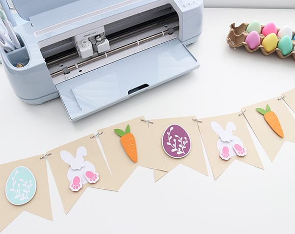 easter banner diy tutorial with Cricut