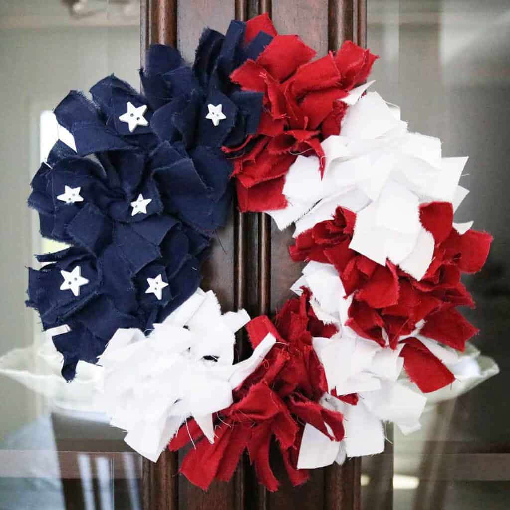 diy patriotic rag wreath