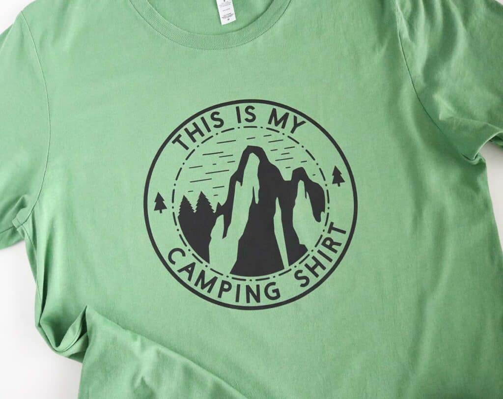 diy camping shirt Cricut