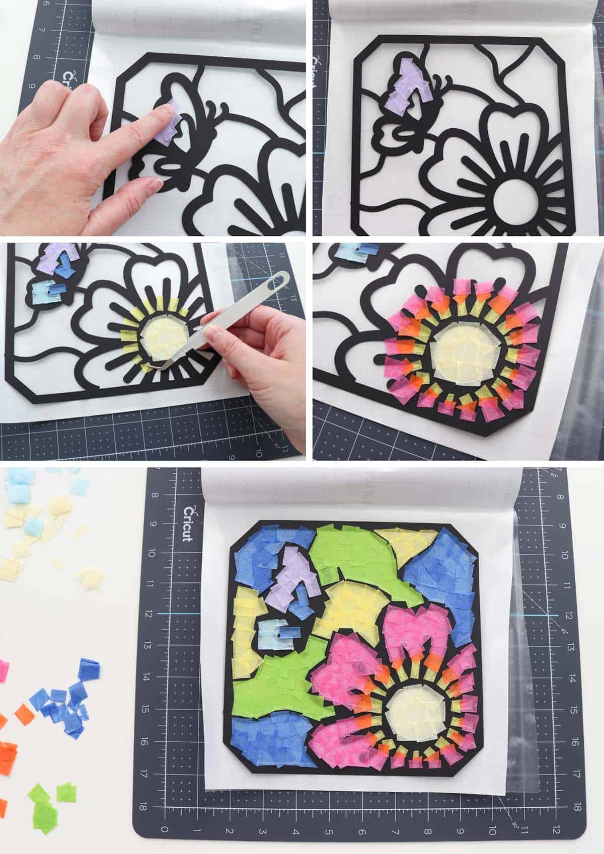 diy butterfly stained glass craft