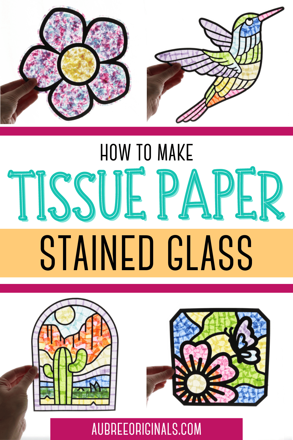 diy stained glass sun catchers