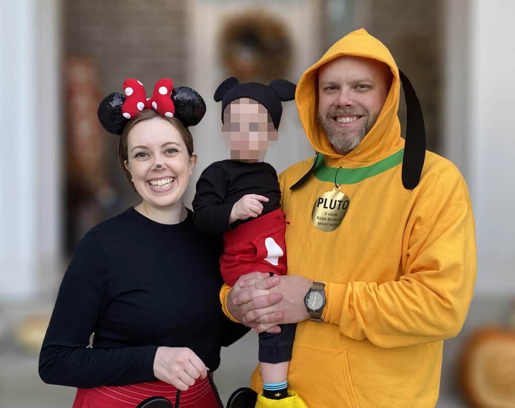 Mickey Minnie Pluto Halloween costumes DIY