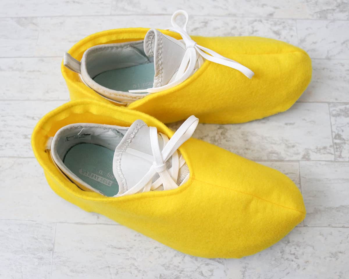 Diy yellow mickey mouse shoes on sale
