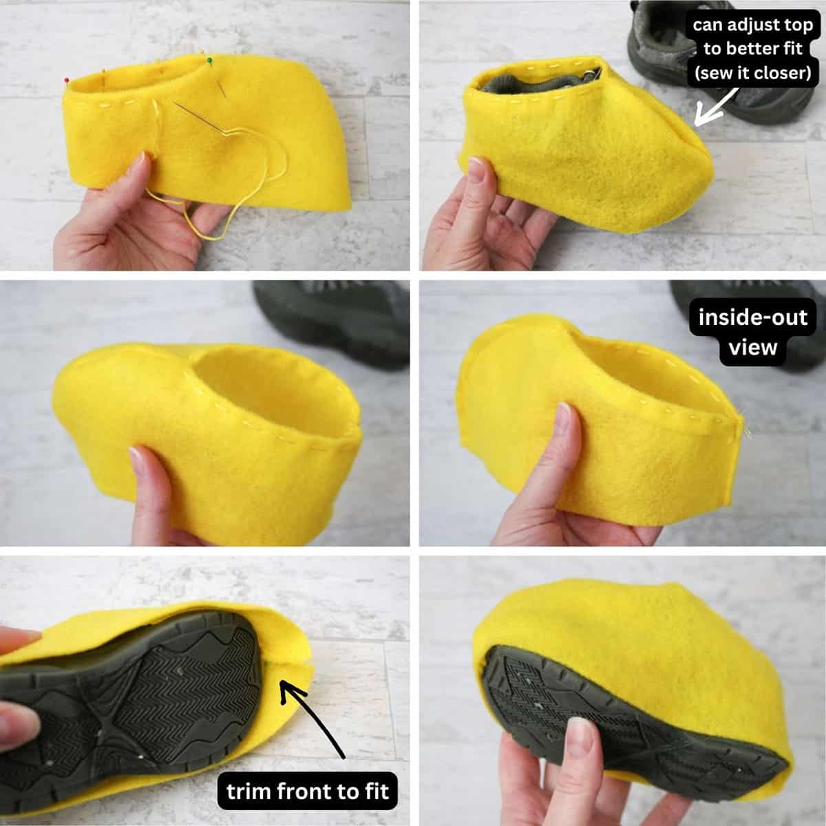 diy felt shoes for costumes