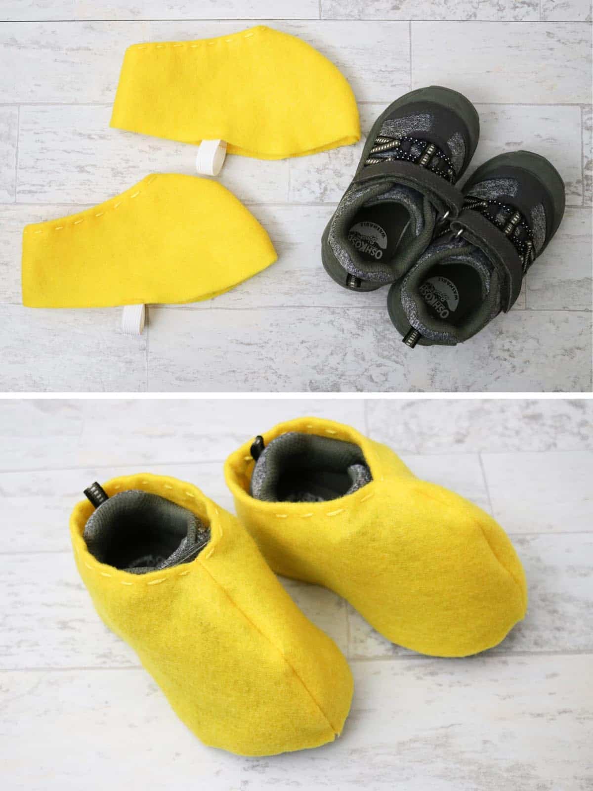 diy felt shoes for costumes