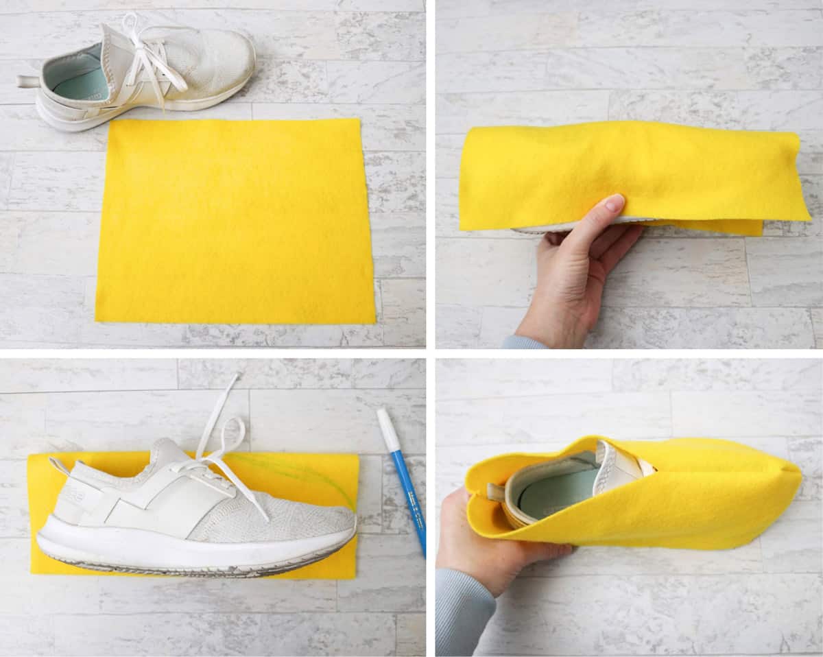 how to make felt shoes for costumes