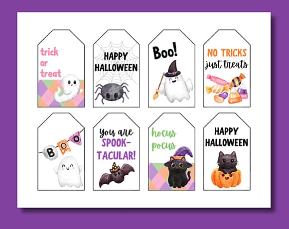 halloween treat tags free download