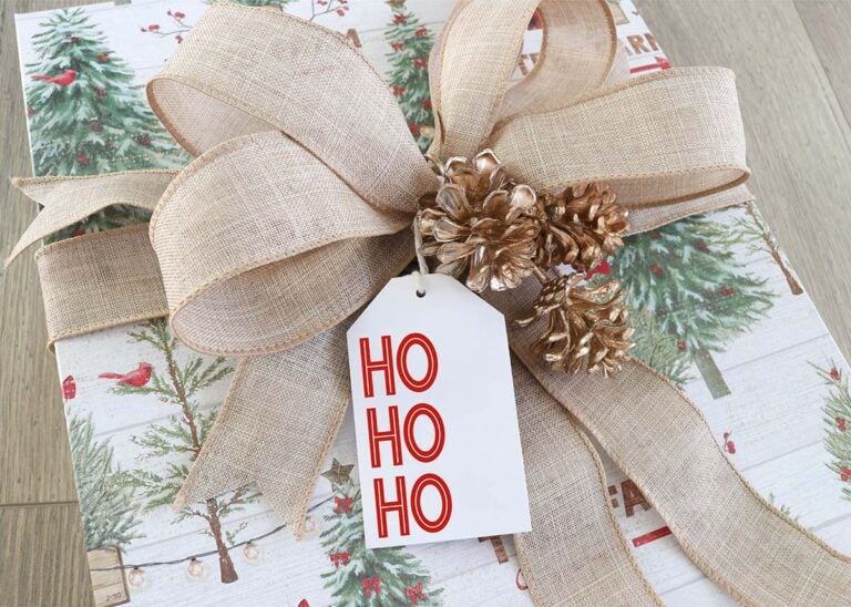 Free Printable Christmas Gift Tags for the Holidays - Aubree Originals