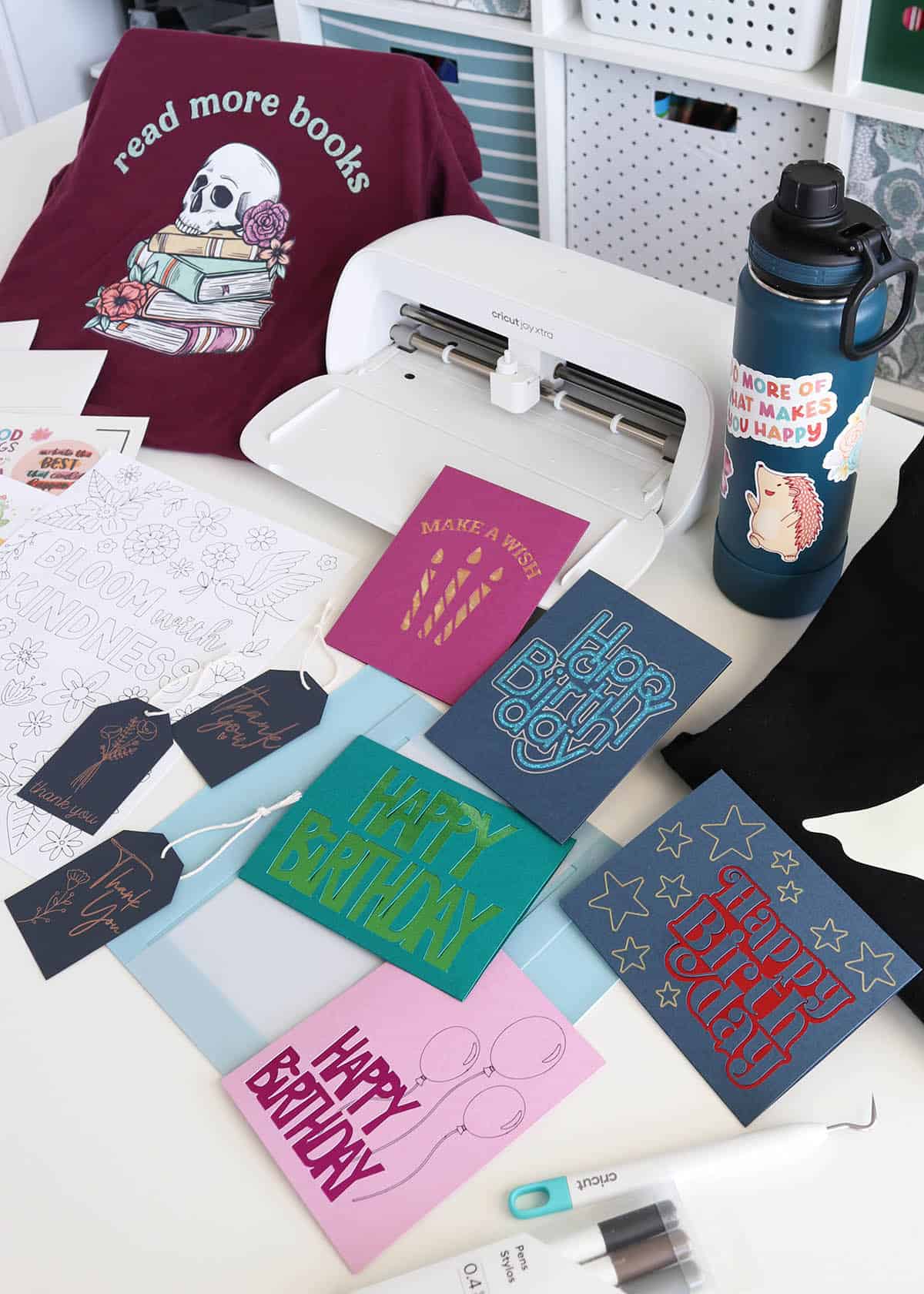 Cricut project ideas surrounding new Cricut Joy Xtra machine