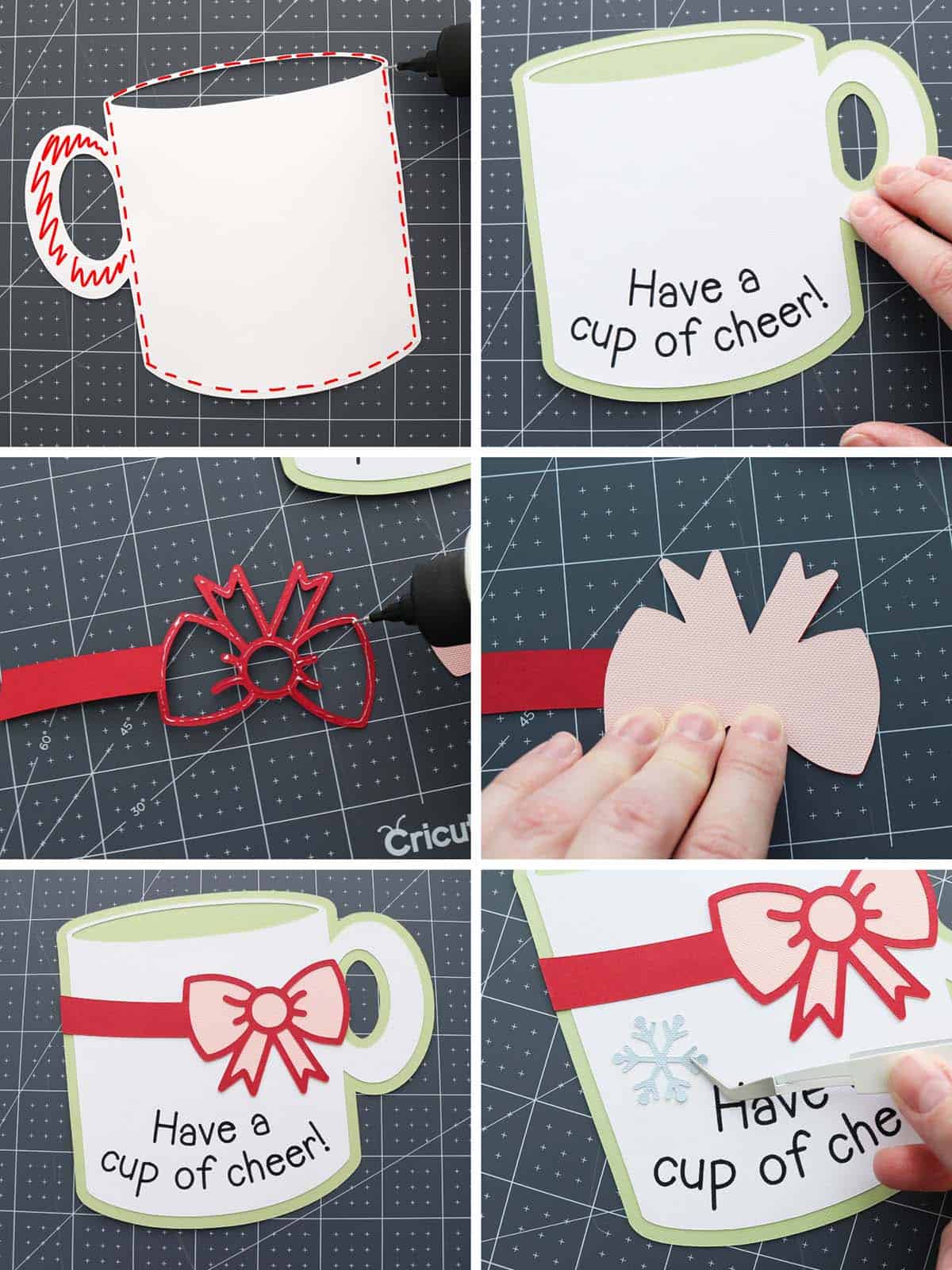how to make a hot cocoa paper craft gift step by step