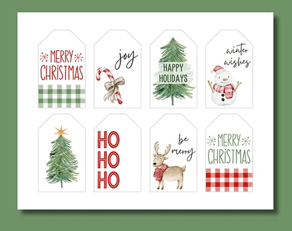 Merry Christmas Gift Tag