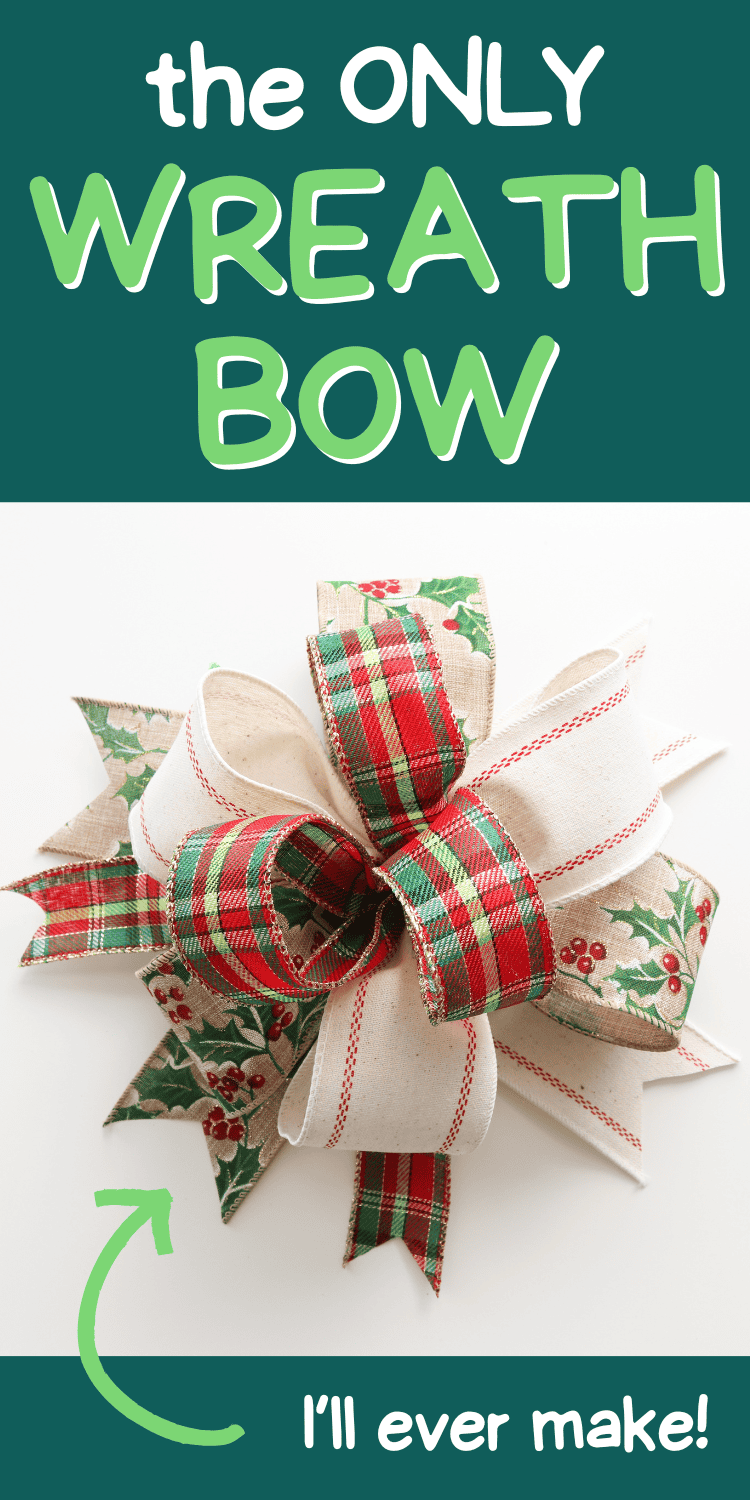 the best diy ribbon bow easy tutorial perfect for wreath bows