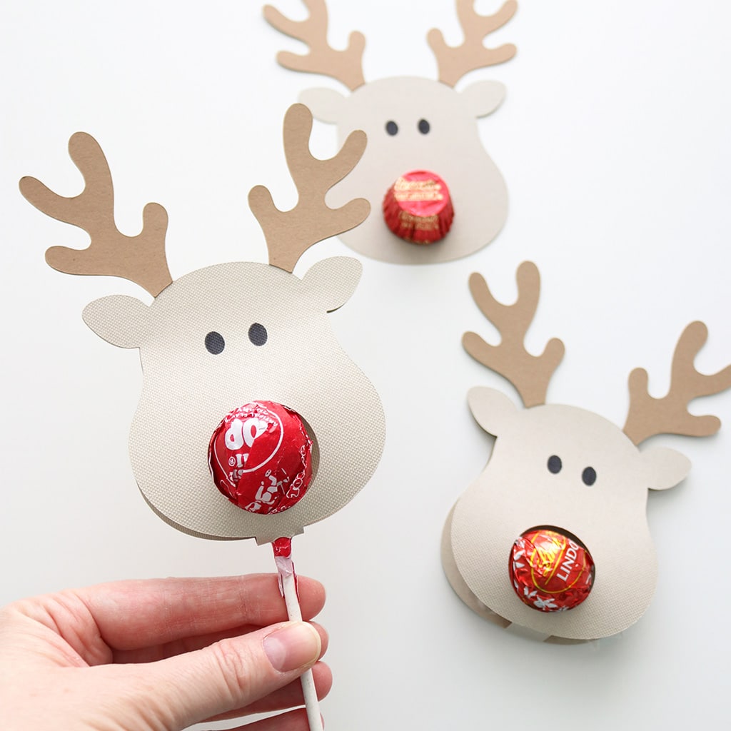 diy reindeer candy holder paper craft gift