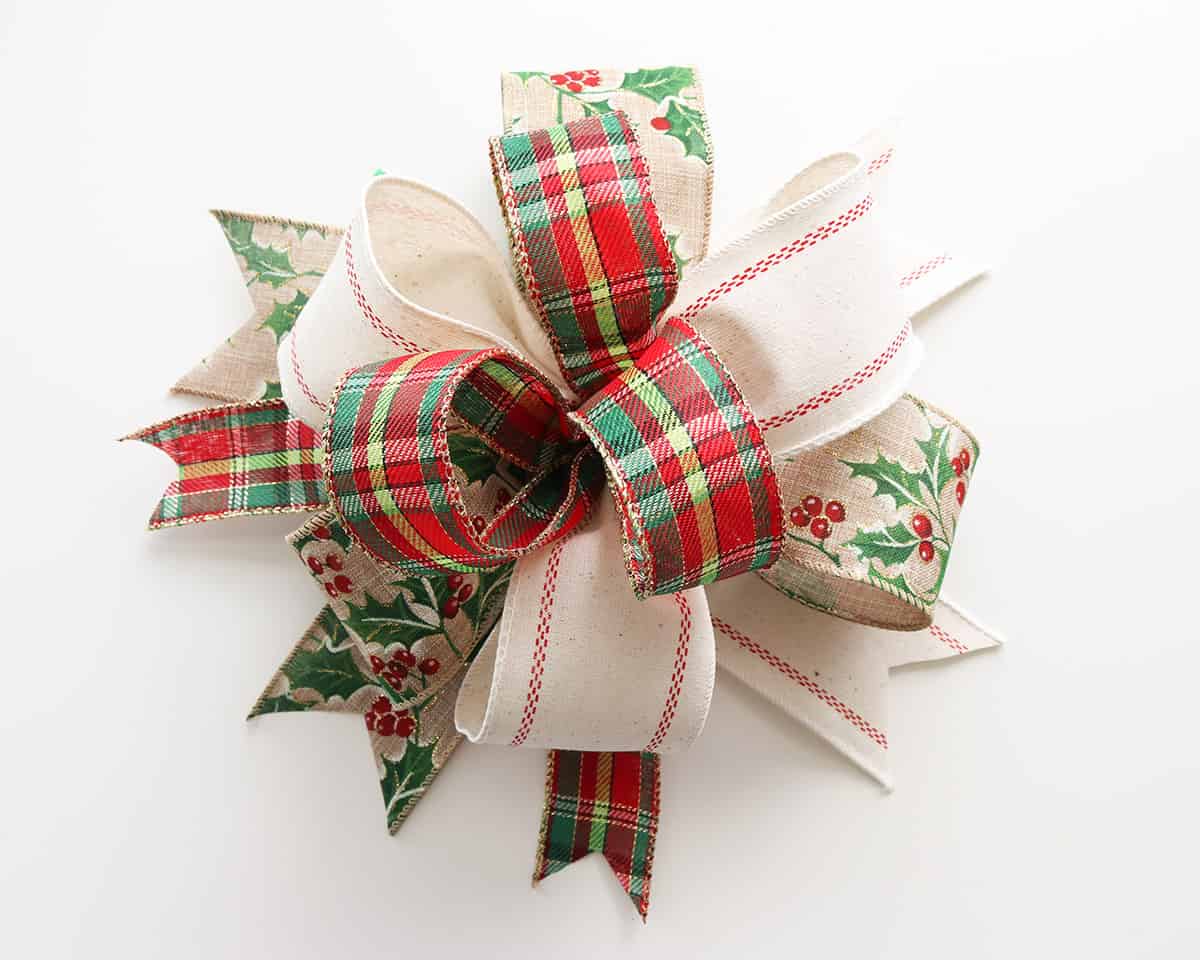 how to make a wreath bow