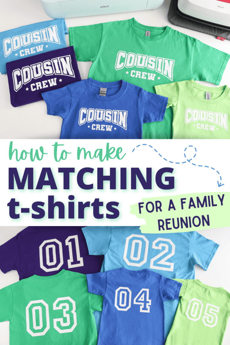 DIY Matching Cousin Crew Shirts For a Family Reunion - Aubree Originals
