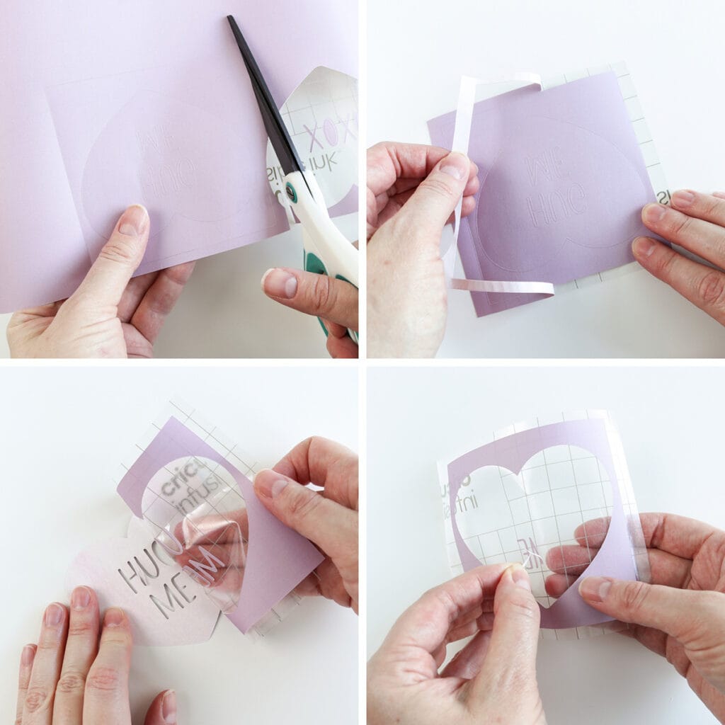 how to weed infusible ink and make coasters