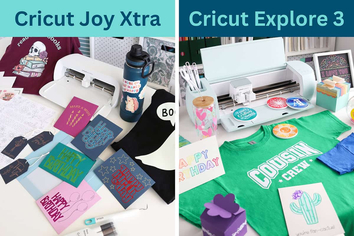 Cricut Joy Xtra vs. Cricut Explore 3