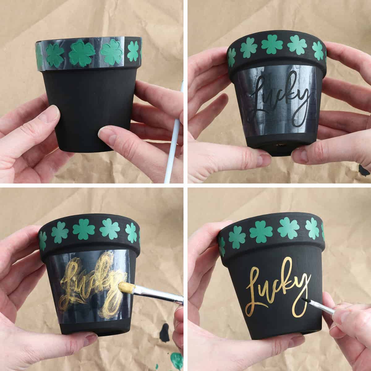 how to paint a lucky pot of gold