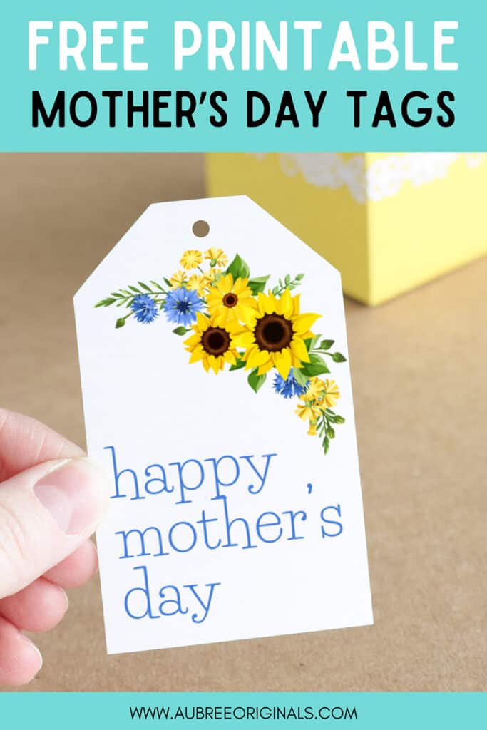 Free Printable Mother's Day Gift Tags - Aubree Originals