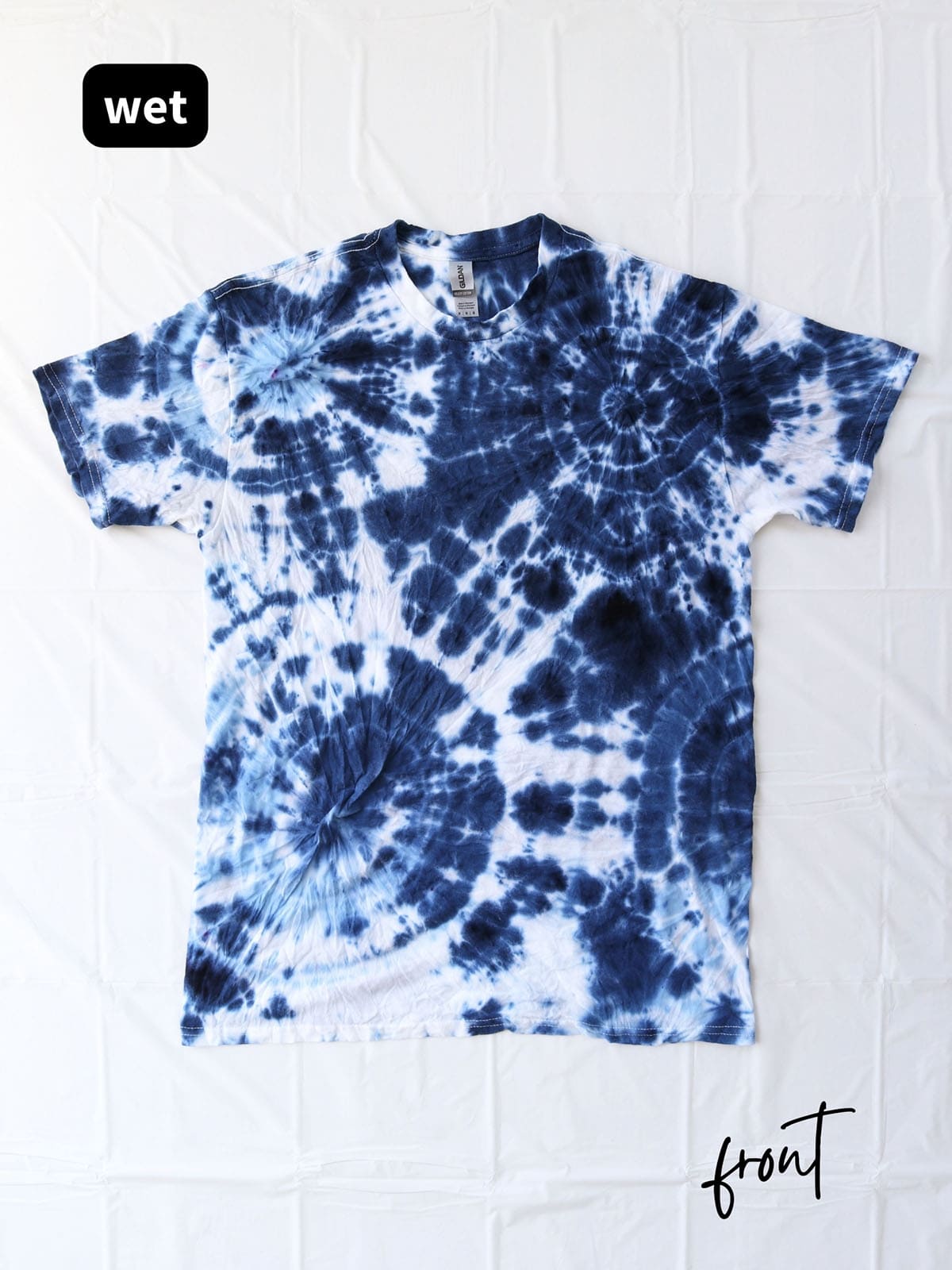DIY geode tie dye shirt with Tulip dye