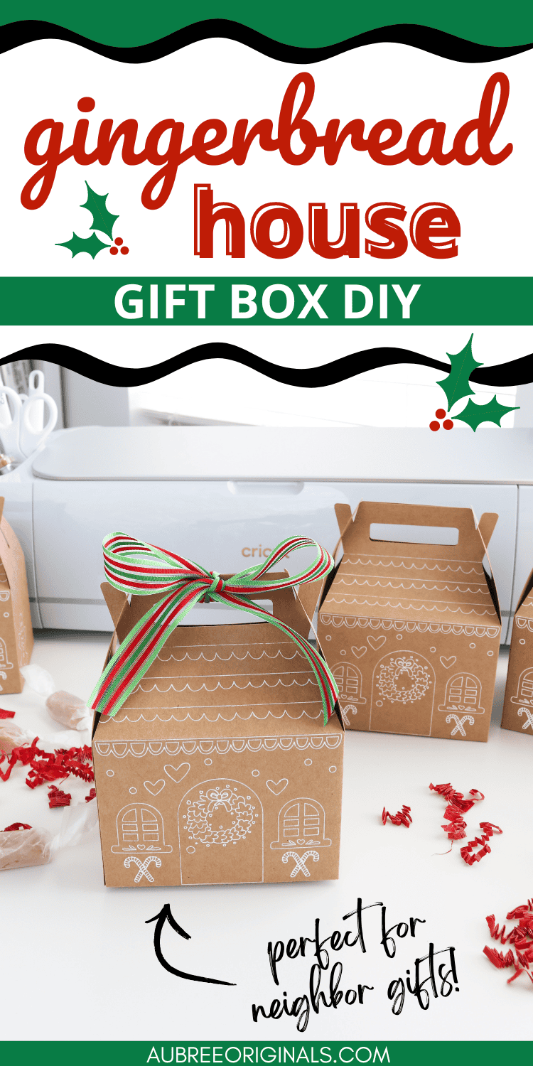 diy christmas treat box idea gingerbread house