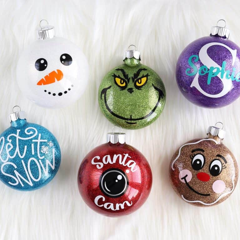 diy glitter christmas ornaments