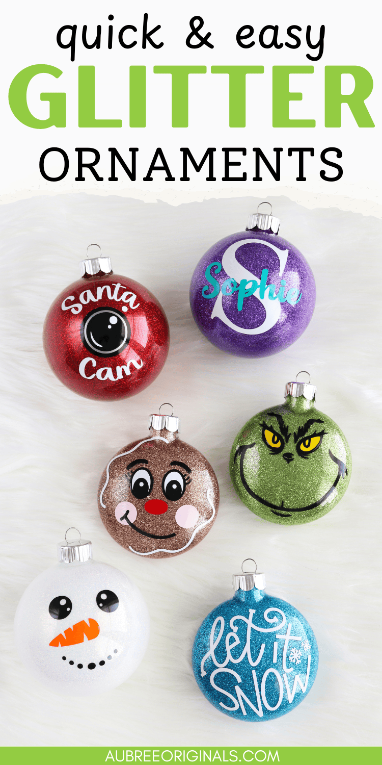 custom vinyl ornaments DIY