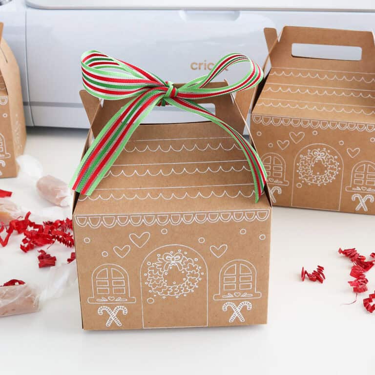 diy gingerbread house treat box