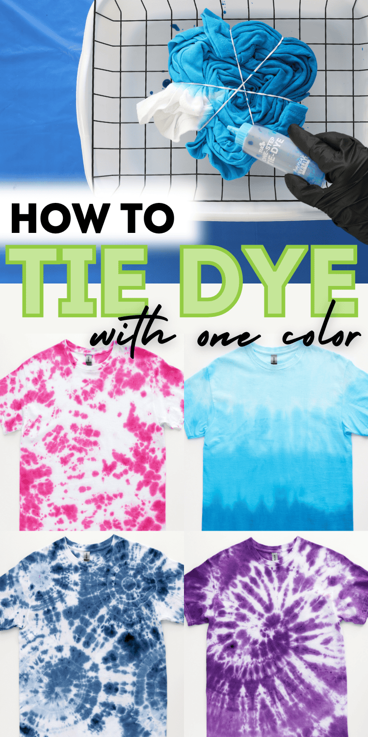 diy one color tie dye techniques
