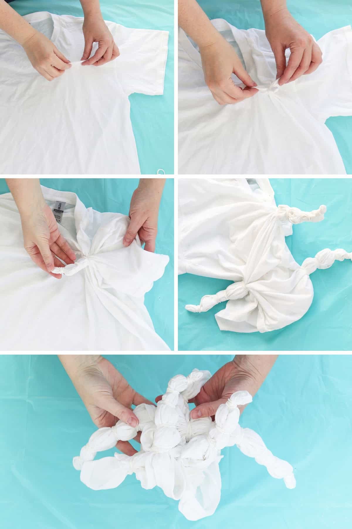 how to tie a geode tie dye shirt