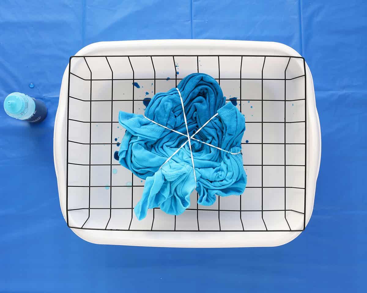 monochrome spiral tie dye with one color