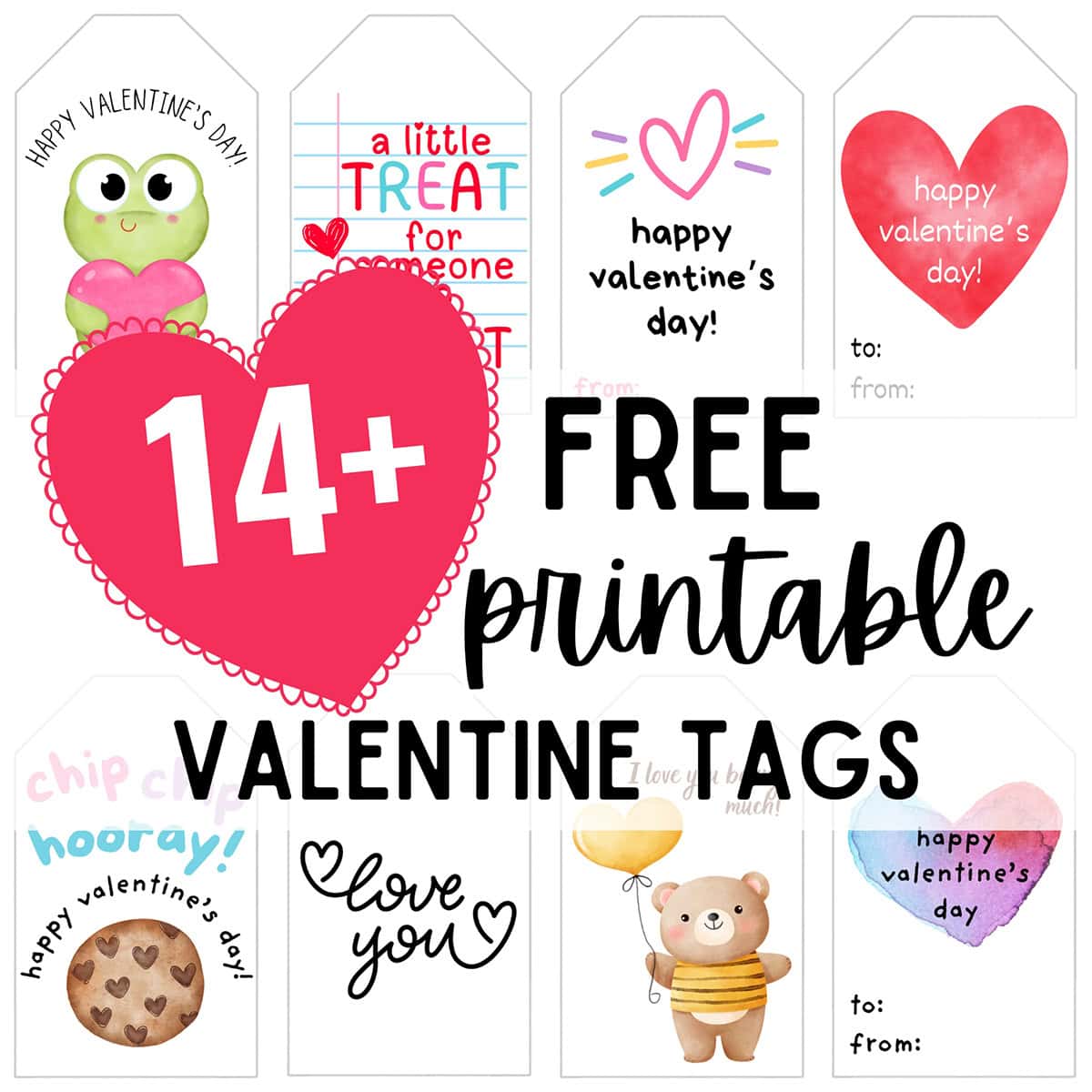 free printable valentine tags featured