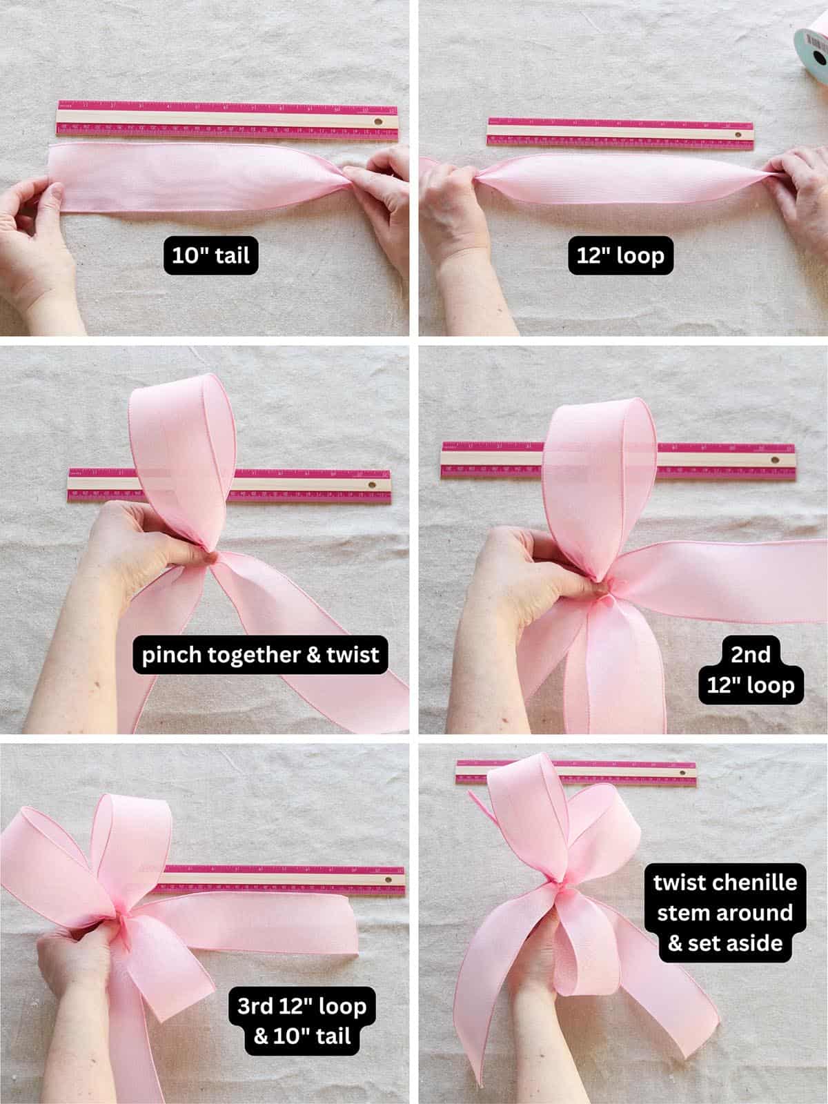 how to make a ribbon bow for a wreath