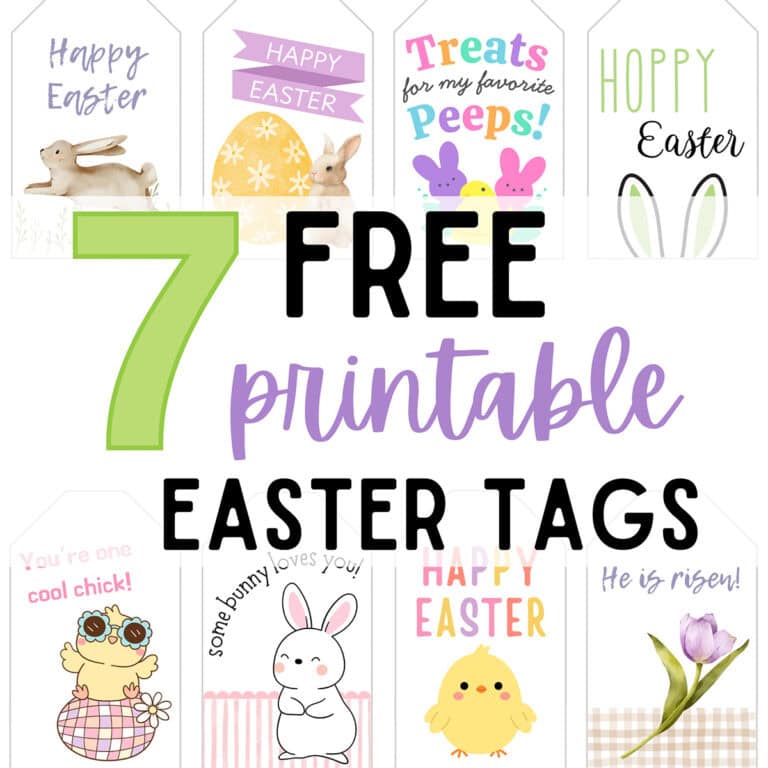 free printable easter gift tags